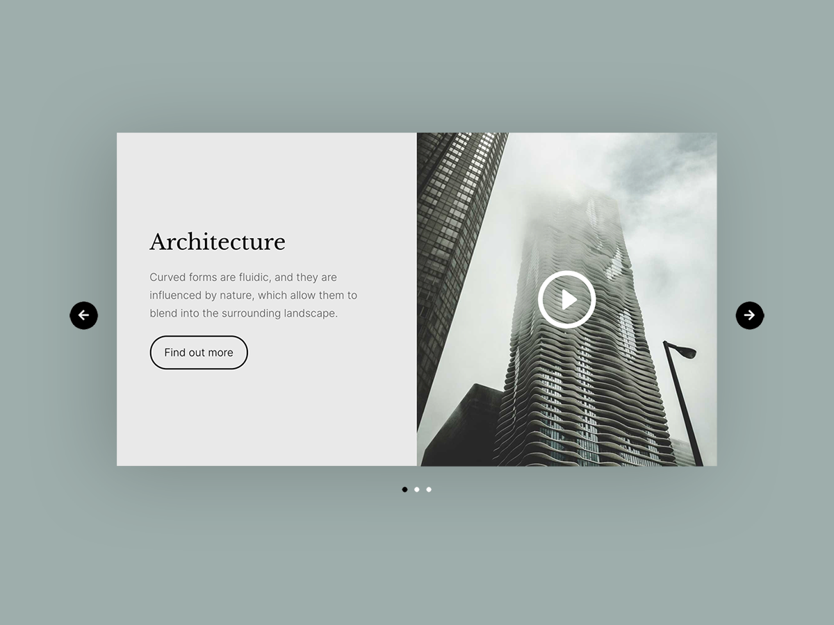 Image and Video Content Slider